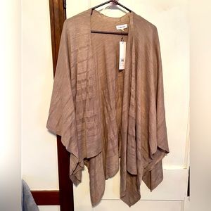 Calvin Klein almond colored shawl. NWT